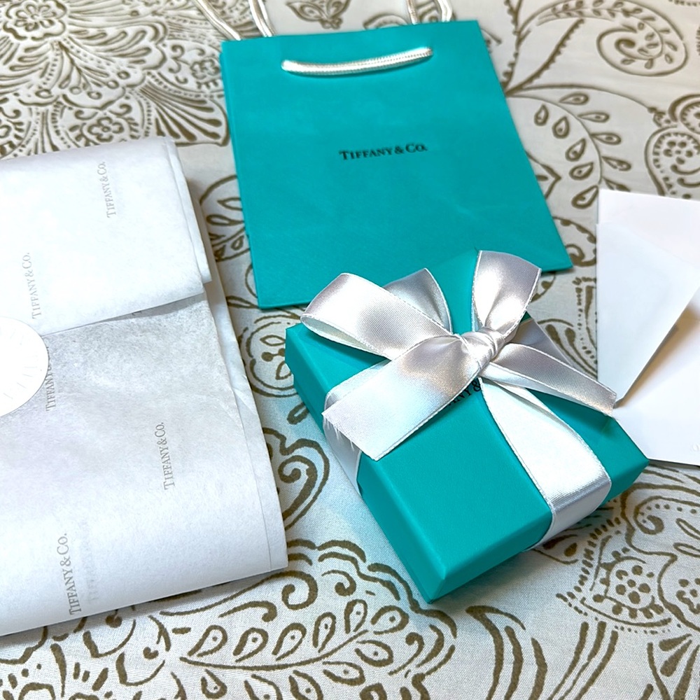 Brand New Tiffany & Co. Bag, Box, Pouch, Ribbon, Tissue Paper, and Blank Card🩵